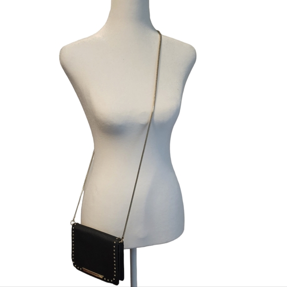 EUC Rebecca Minkoff Leather Studded Chain Strap Flap Crossbody Bag - Picture 2 of 10